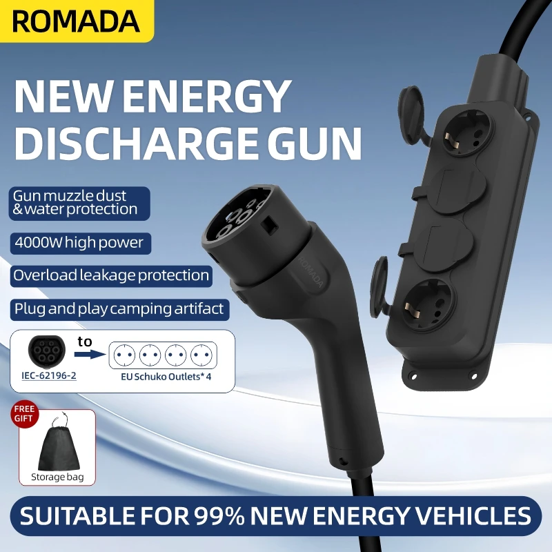 Ac Outdoor Power - Przenośny kabel V2L 16A 4KW do